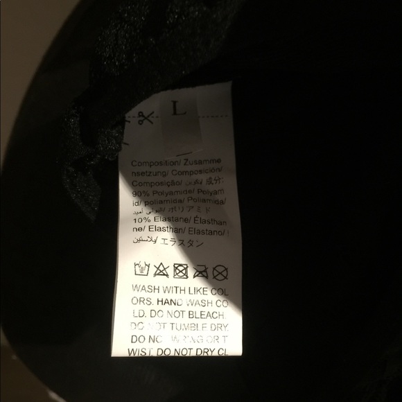 Lace halter cutout teddy bodysuit SZ L NWOT Black - Picture 10 of 14